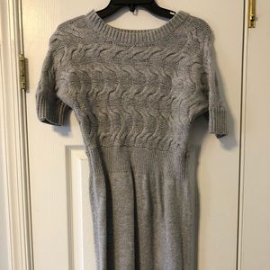 Loft gray sweater dress